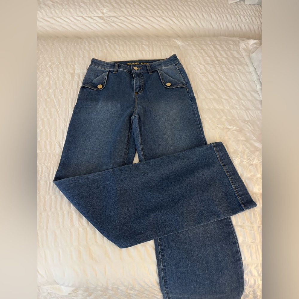 Michael Kors Classic Blue Flare Jeans